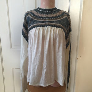 Ladies Free People Emboridered Shirt